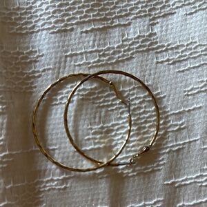 Gold hoop earrings